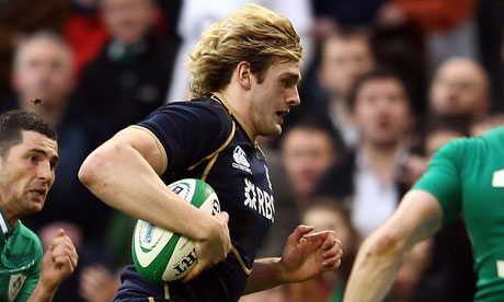 Richie Gray in action for Scotland