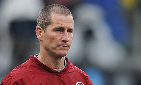 England's interim head coach Stuart Lancaster at the Stadio Olimpico