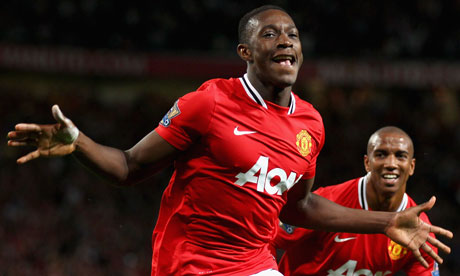 Danny Welbeck scored for Manchester United when they beat Tottenham Hotspur 3-0 in August 2011
