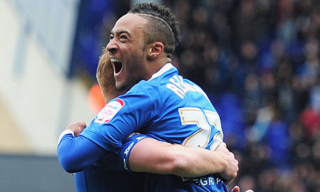 Nathan Redmond of Birmingham celebrates
