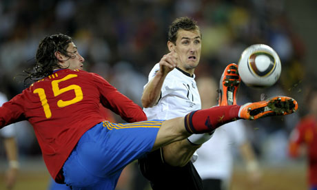 Miroslav Klose and Sergio Ramos