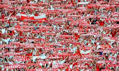 Poland fans during opening game against Greece