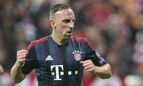 Bayern Munich's Franck Ribéry v Viktoria Plzen