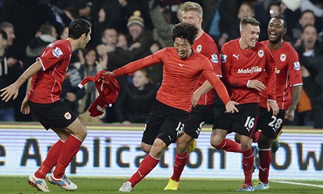 Kim Bo-kyung celebrates