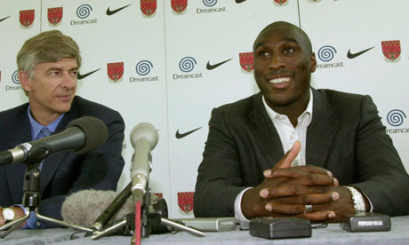 Sol Campbell and Arsene Wenger