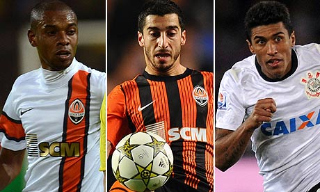 Fernandinho, Mkhitaryan and Paulinho