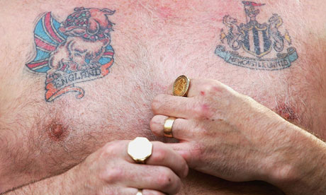 A Newcastle fan prepares for winter