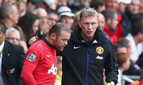 David Moyes sends Wayne Rooney on in Manchester United's 4-1 win at Swansea