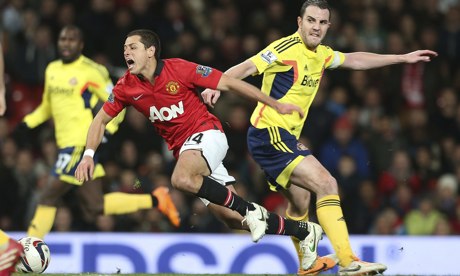 Javier Hernández Manchester United John O'Shea Sunderland 