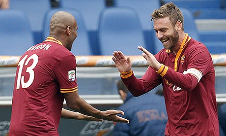 Maicon and Daniele De Rossi 