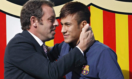 Sandro Rosell and Neymar