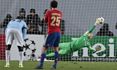 Joe Hart can't save penalty from Bebras Natcho