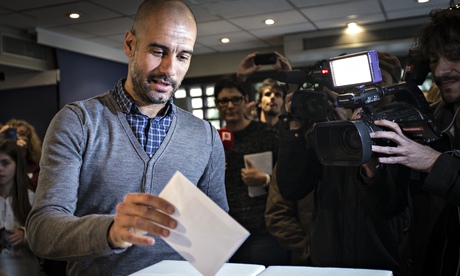 Pep Guadiola votes