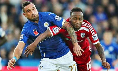 West Bromwich Albion Saido Berahino Marcin Wasilewski Leicester City