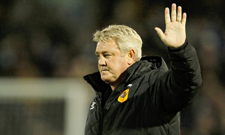 Hull City manager Steve Bruce waves to fans after the Premier League defeat by Burnley at Turf Moor.