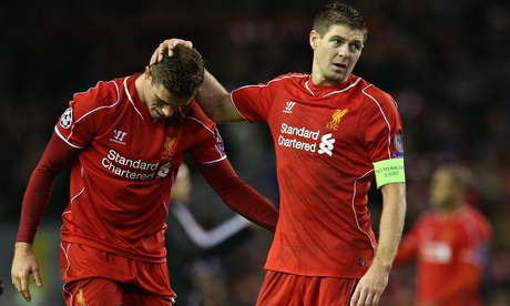 Jordan Henderson and Steven Gerrard