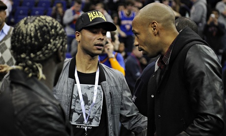 acary Sagna (left) and Ashley Cole (centre) and Thierry Henry (right).