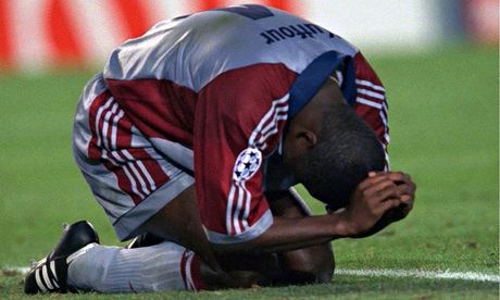 Bayern Munich's Samuel Kuffour after the 1999 Champions League final