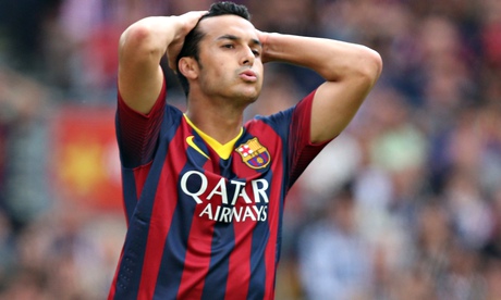 Barcelona's Pedro.