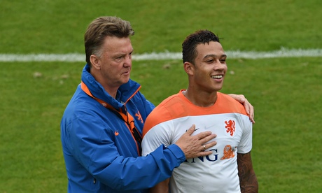 Louis van Gaal Memphis Depay Holland