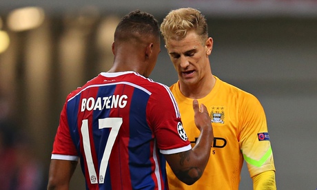 Jérôme Boateng and Joe Hart