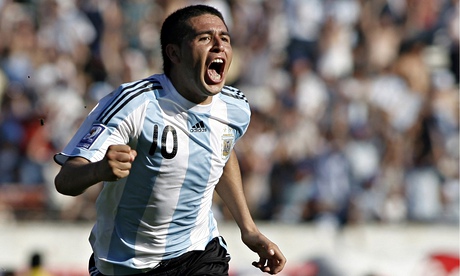 Juan Román Riquelme was at the heart of some of Argentina's most beautiful World Cup football.
