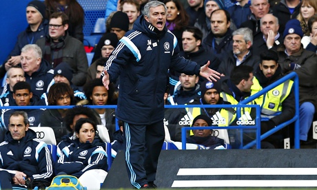 Chelsea versus Burnley in Barclays Premier League