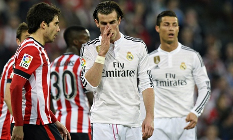 Real Madrid's Gareth Bale and Cristiano Ronaldo during their defeat to Athletic Bilbao