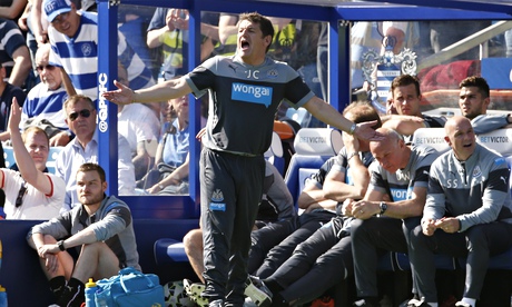 John Carver experiences a familiar sinking feeling as Newcastle United surrender their lead against 