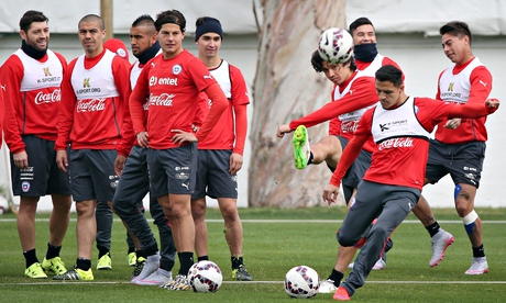 Alexis Sánchez Chile training session
