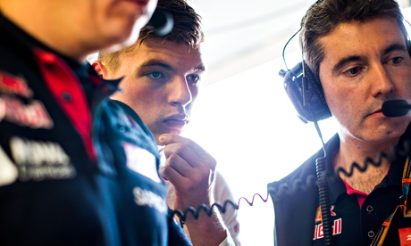 Max Verstappen studies the numbers during practice for the F1 Canadian Grand Prix at Circuit Gilles 