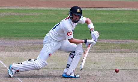 Chris Nash gets forward on his way to the 48 that helped Sussex rebuild from 87 for four to 251 all 