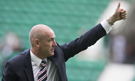 Rangers manager Mark Warburton v Hibernian