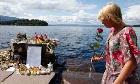 woman memorial utoya island