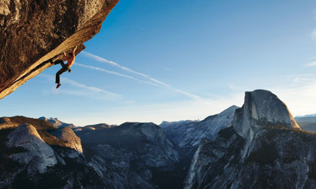 Dean Potter climbing Yosemite