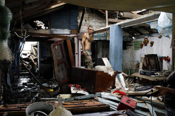 Gallery November 10 2008: Santa Cruz del Sur, Cuba: A house destroyed by Hurricane Paloma