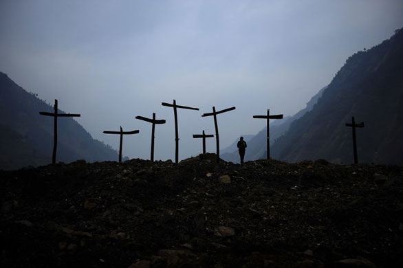 Gallery November 11 2008: Donghekou earthquake site park which is under construction