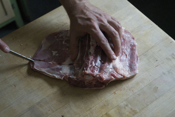 Gallery Butchering a lamb carcass: Lamb. Choose the thickness of your chops