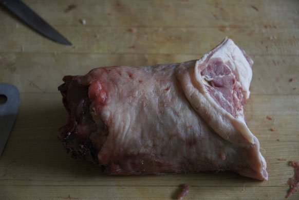 Gallery Butchering a lamb carcass: Lamb neck