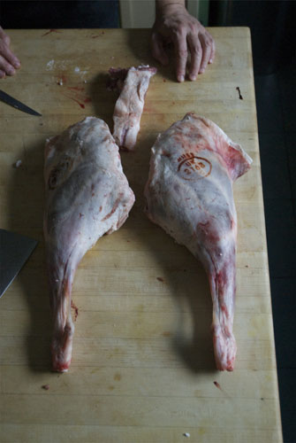 Gallery Butchering a lamb carcass: Lamb pieces
