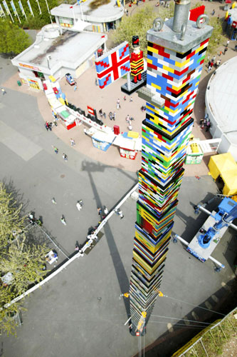 Gallery Lego: the tallest tower made from Lego bricks, at Legoland, Windsor