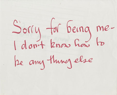 Gallery Spike Milligan: Note from Spike Milligan's collection
