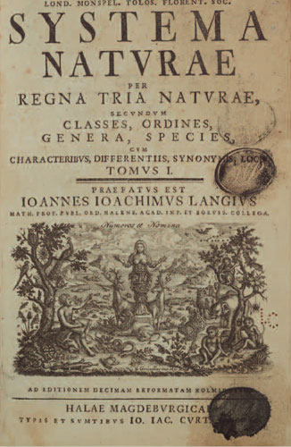 Gallery Darwin gallery: Linnaeus's Systema Naturae