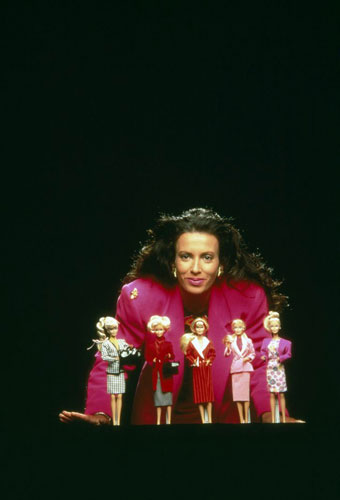 Gallery Barbie: Mattel President Jill Barad with Barbie Dolls