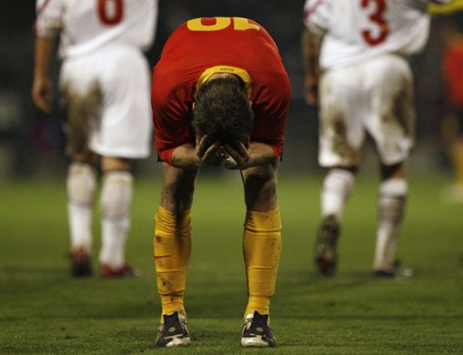 Gallery 24 Sport: Belgium's Sonck reacts