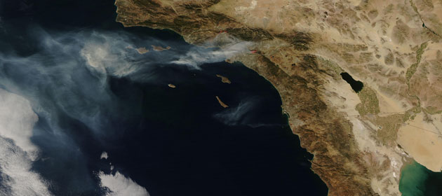 Gallery Satellite views: Satellite view : California wildfires