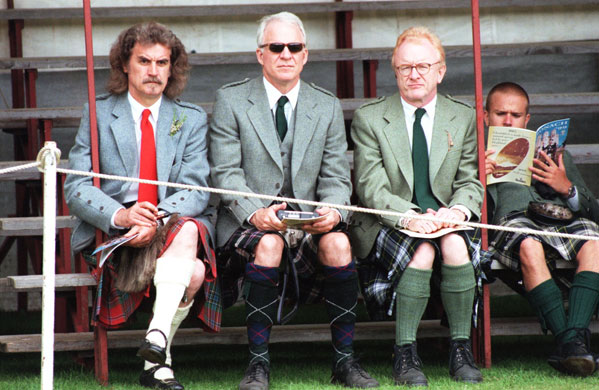 Gallery Great Scots: Billy Connolly and Steve Martin watch the games at the Lonach Gathering