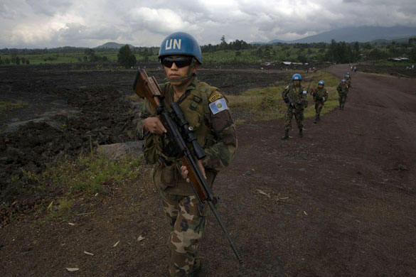 Gallery Congo conflict: MANOC soldiers in Kibati