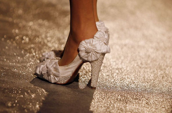 Gallery November 7 2008: A model during the Jorge Castellanos fashion show