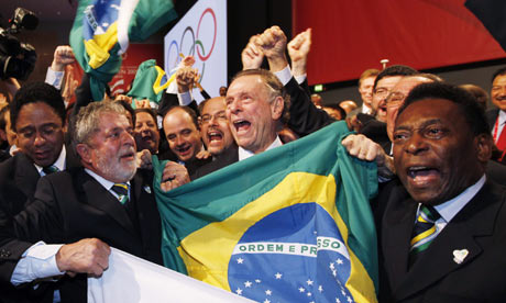Pele and Lula celebrate Rio Olympics 2016 win